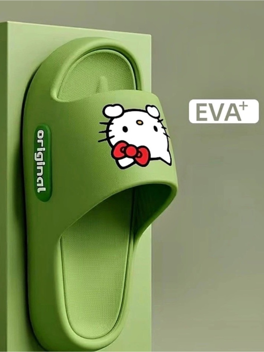 Sanrio Hello Kitty slide sandals Green Slides